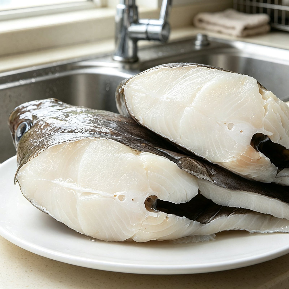 Frozen Halibut Steak Cuts